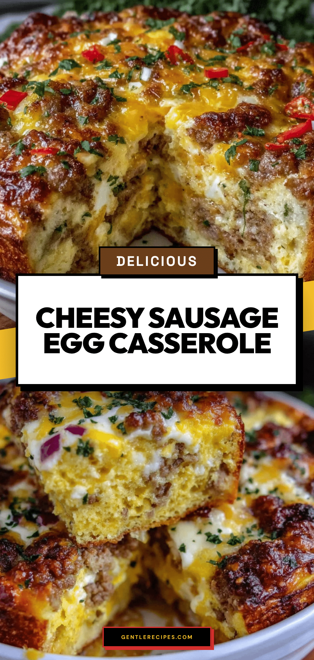 Easy Sausage and Egg Casserole Recipe with Cheesy Crispy Top for Breakfast 5 sausage and egg casserole recipe