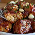 savory garlic pork bites - featured image