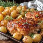 sheet pan chicken and potatoes - featured image