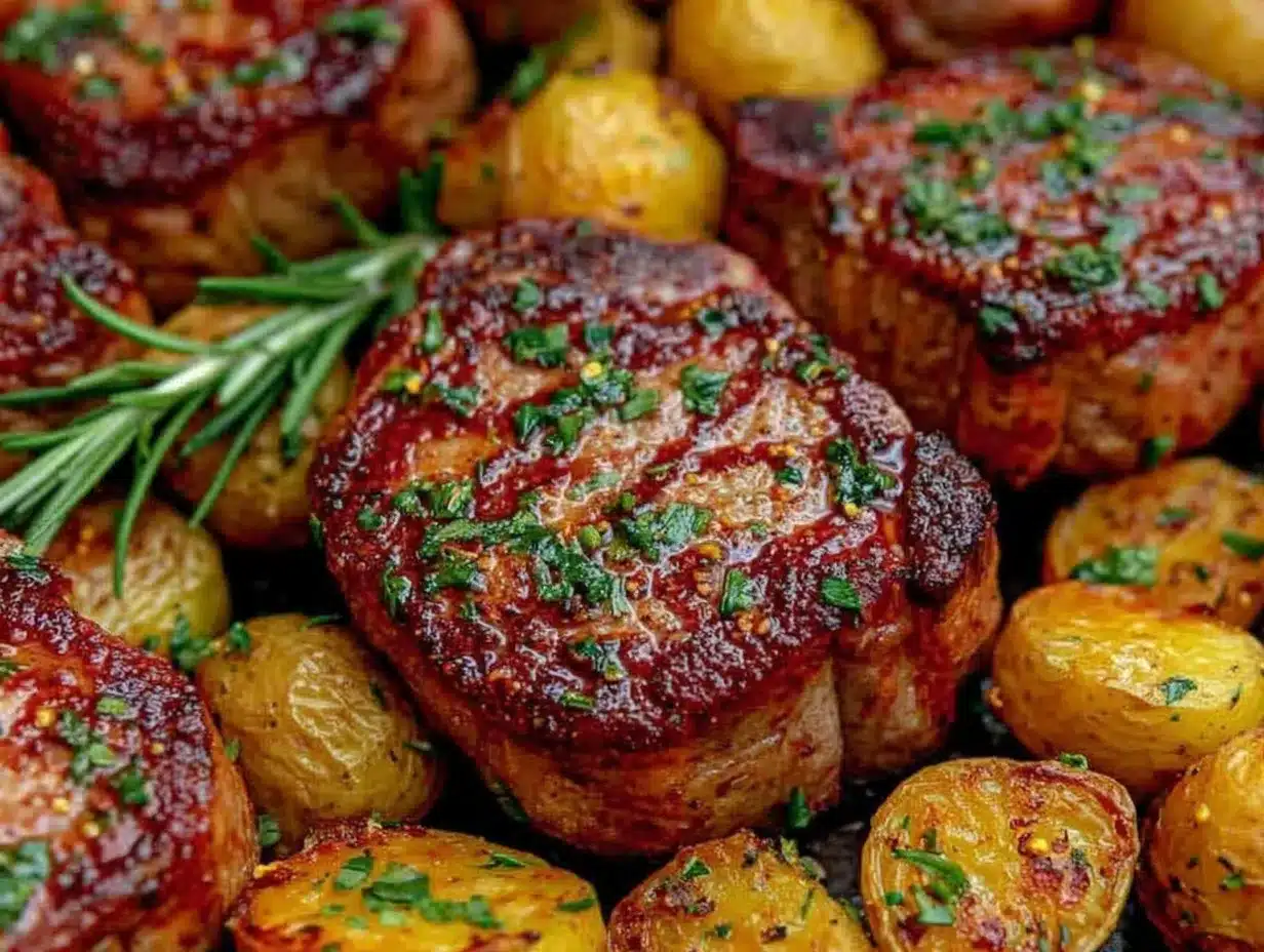 Sheet Pan Pork Chops and Potatoes Easy 40-Minute Dinner Recipe Guide 4 sheet pan pork chops and potatoes preparation steps