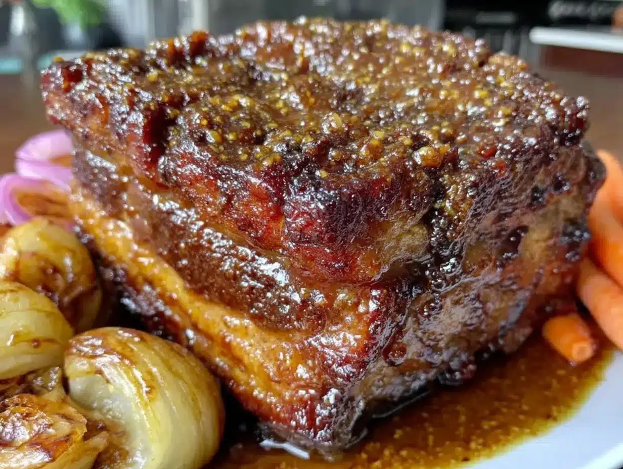 Slow Cooker Balsamic Brown Sugar Pork Roast Recipe Easy Tender Juicy 4 slow cooker balsamic brown sugar pork roast preparation steps