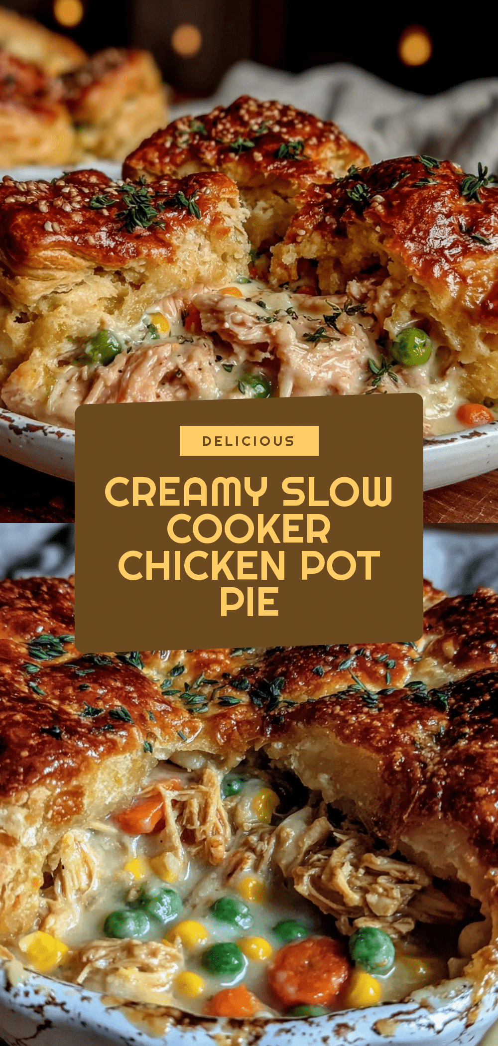 Slow Cooker Chicken Pot Pie Recipe Easy Comfort Meal in 6 Hours 5 slow cooker chicken pot pie recipe recipe