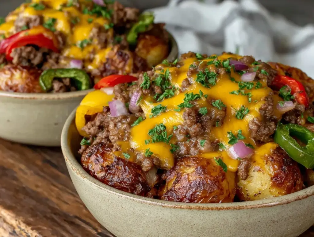 slow cooker hamburger hash - featured image