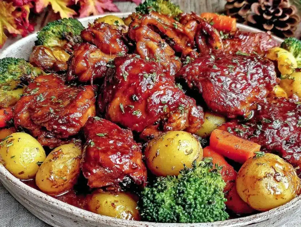 slow cooker honey garlic chicken - featured image