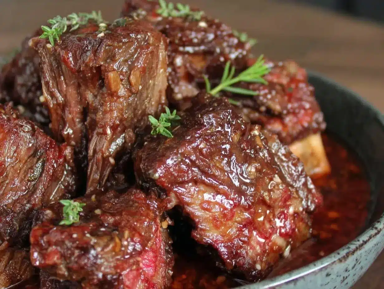 Slow Cooker Short Ribs Recipe Easy Tender Beef Ribs in 6 Hours 4 slow cooker short ribs recipe preparation steps