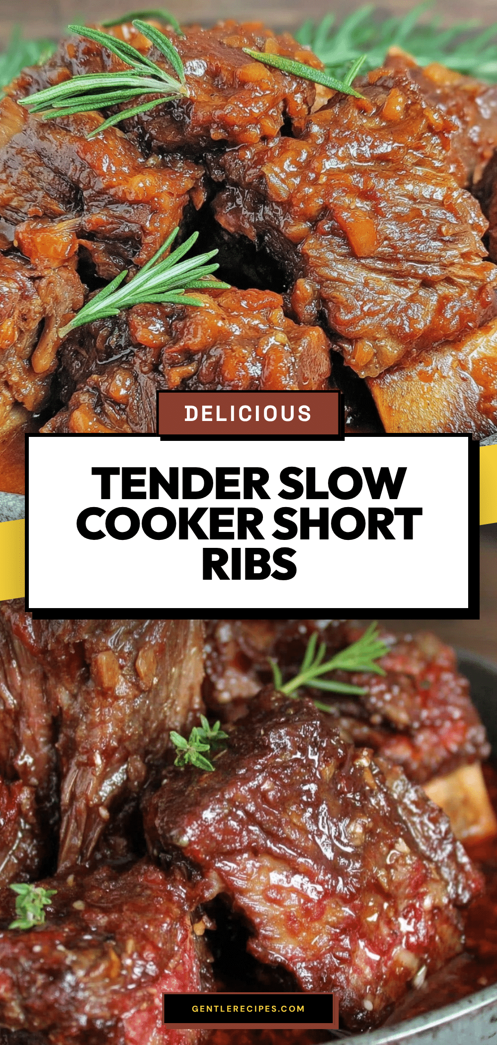 Slow Cooker Short Ribs Recipe Easy Tender Beef Ribs in 6 Hours 5 slow cooker short ribs recipe recipe