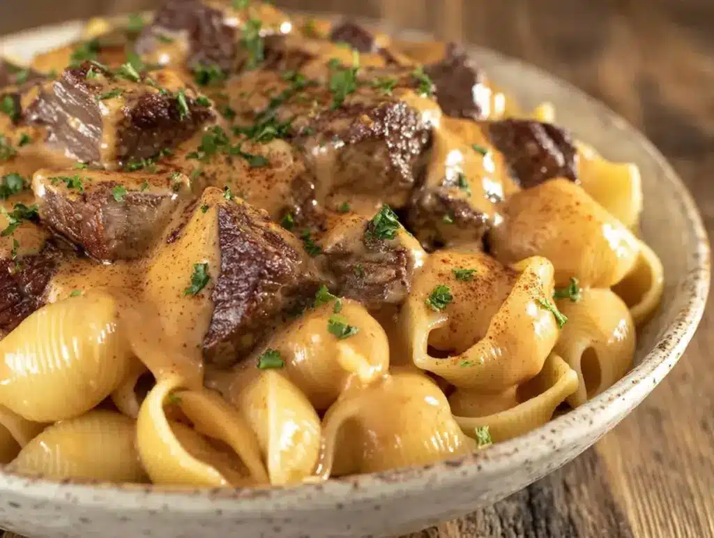 Home 2 smoky creamy paprika steak shells - featured image