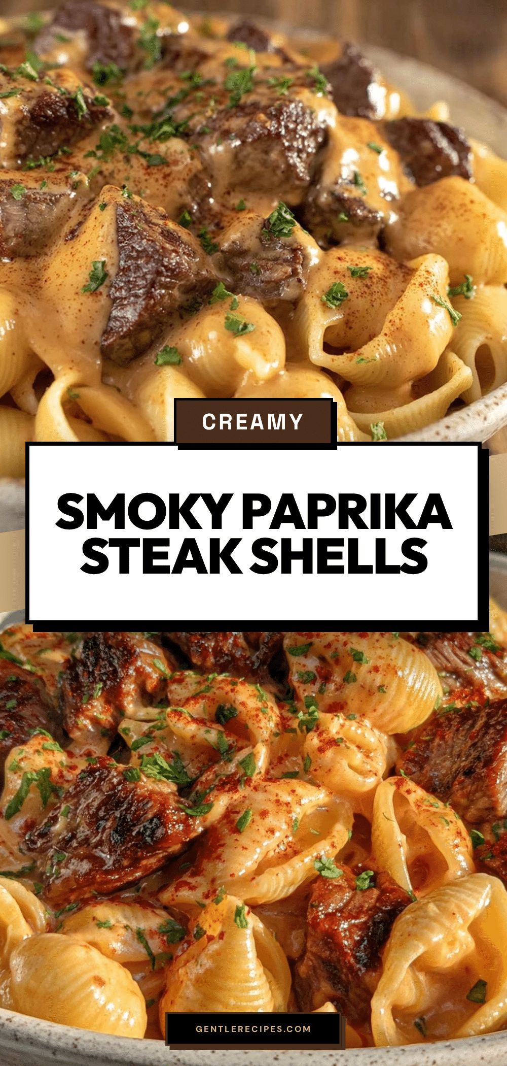 Smoky Creamy Paprika Steak Shells Recipe Easy Cozy Weeknight Dinner Idea 5 smoky creamy paprika steak shells recipe