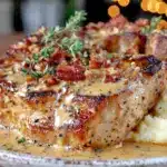 smothered boneless pork chops - featured image