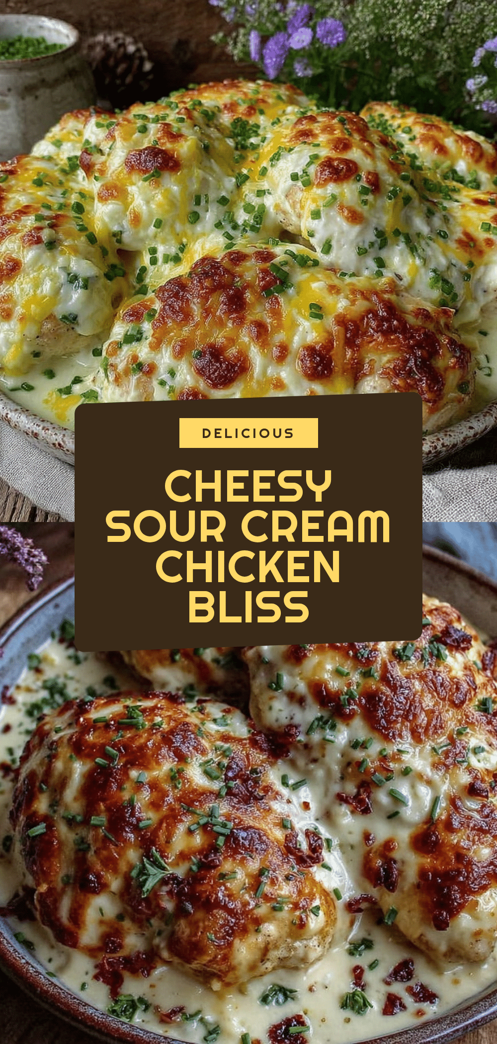 Smothered Cheesy Sour Cream Chicken Recipe Easy Cozy Comfort Meal 5 smothered cheesy sour cream chicken recipe