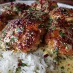 smothered chicken and rice - featured image