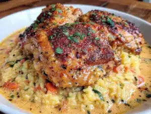 Home 6 smothered chicken and rice - featured image