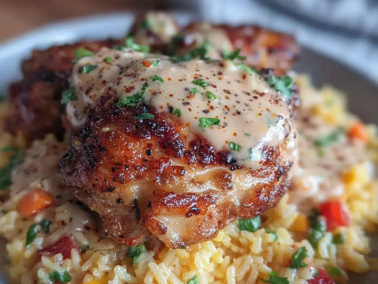 Smothered Chicken and Rice Recipe Easy Weeknight Dinner Idea to Try Tonight 4 smothered chicken and rice preparation steps