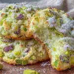 soft pistachio ricotta cookies - featured image