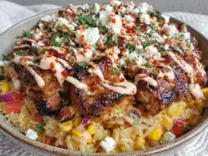 Home 7 street corn chicken rice bowl - featured image