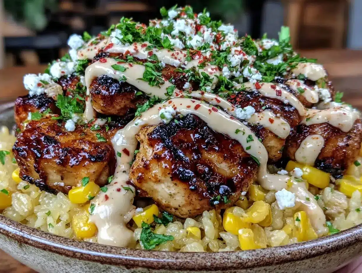 Street Corn Chicken Rice Bowl Recipe Easy Protein-Packed Meal in 30 Minutes 4 street corn chicken rice bowl preparation steps
