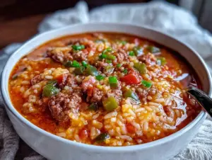 Home 5 stuffed peppers soup - featured image