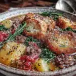 Tuscan sausage and potato soup - featured image