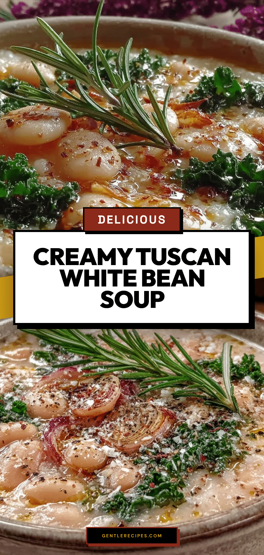 Tuscan White Bean Soup Recipe Easy Homemade Comfort Food with Tender Beans 5 Tuscan white bean soup recipe