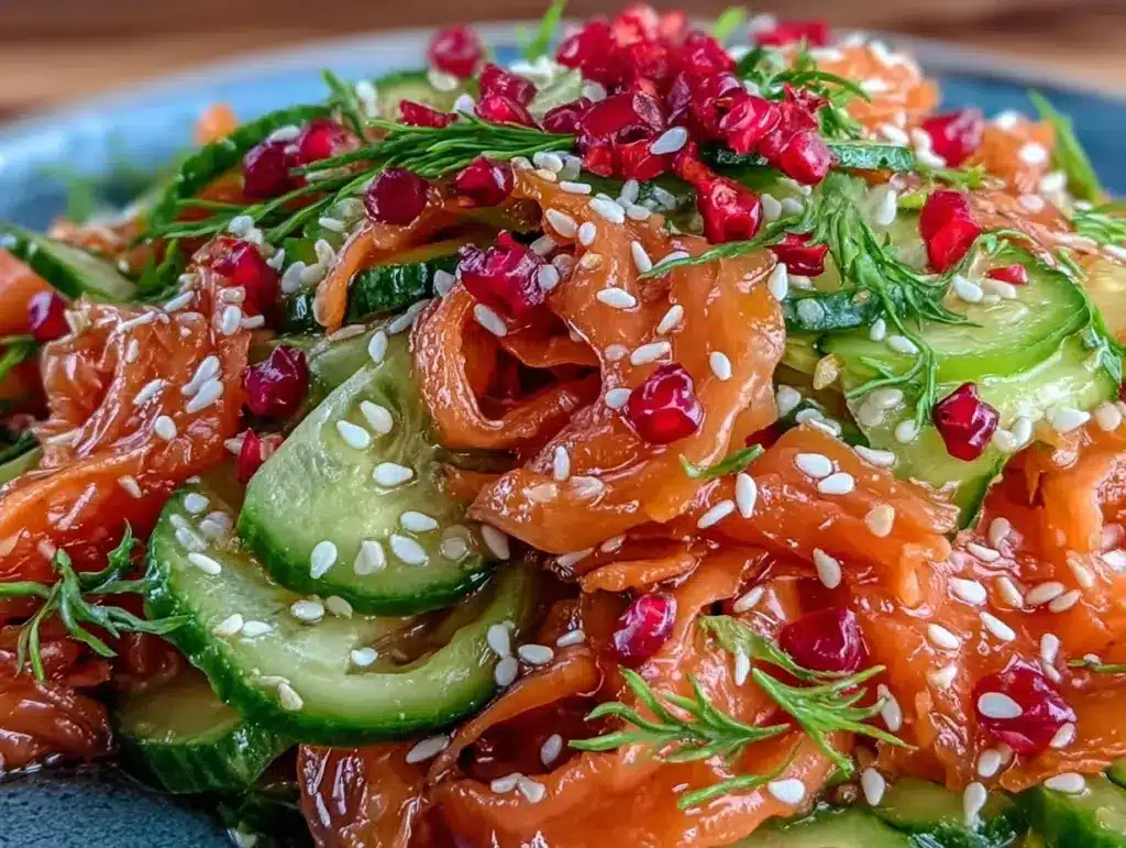 Home 1 Asian carrot cucumber salad recipe - featured image