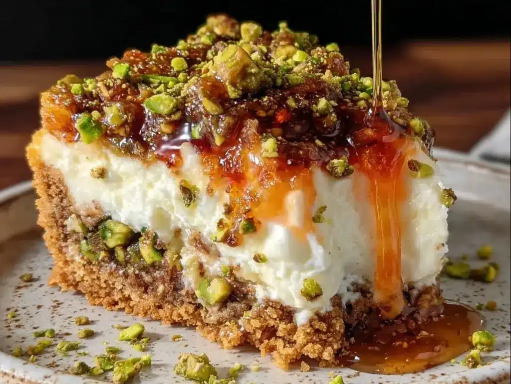 Home 1 baklava pistachio cheesecake - featured image