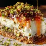 baklava pistachio cheesecake - featured image
