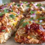 BBQ chicken flatbread - featured image