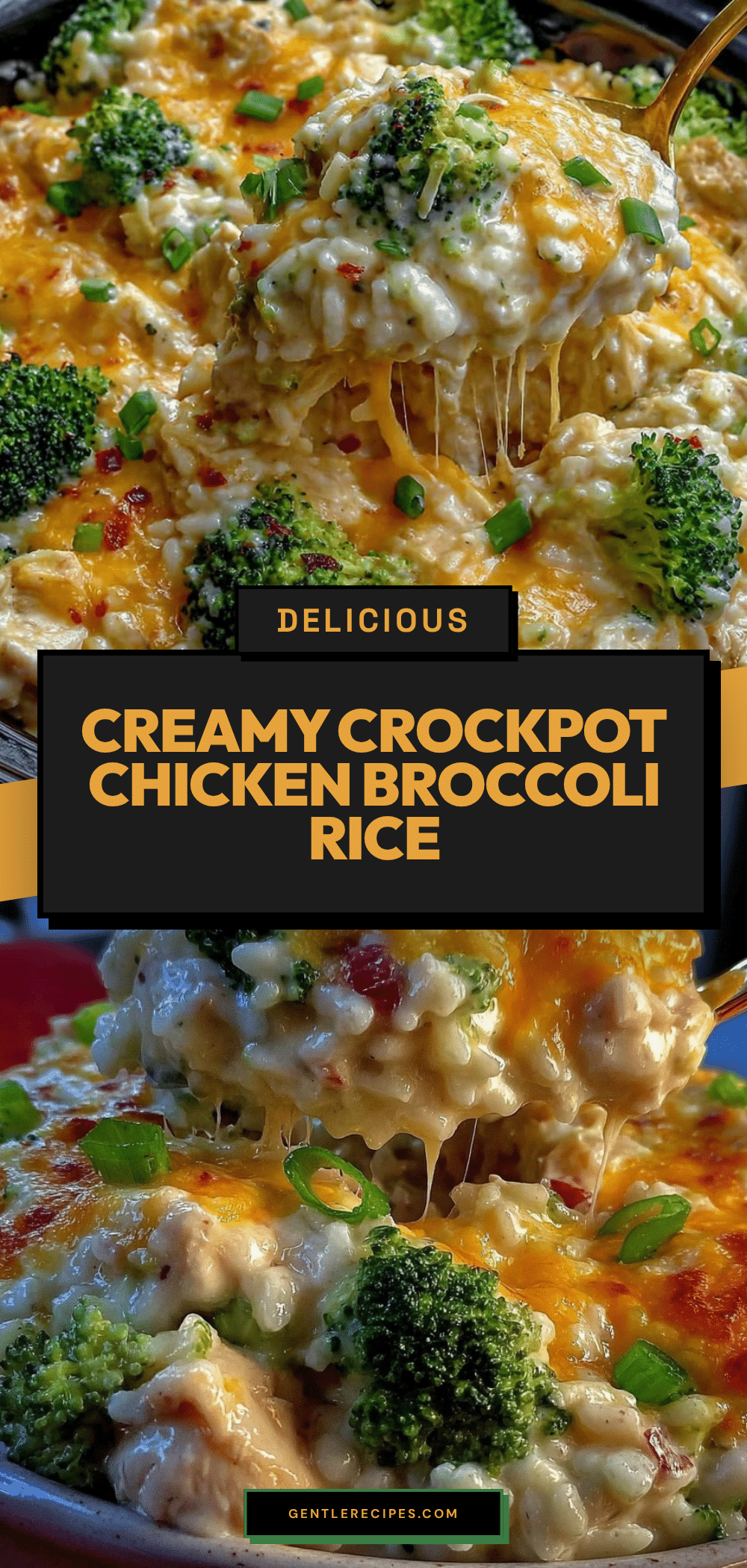 Cheesy Crockpot Chicken Broccoli Rice Recipe Easy Family Dinner Idea 5 cheesy crockpot chicken broccoli rice recipe