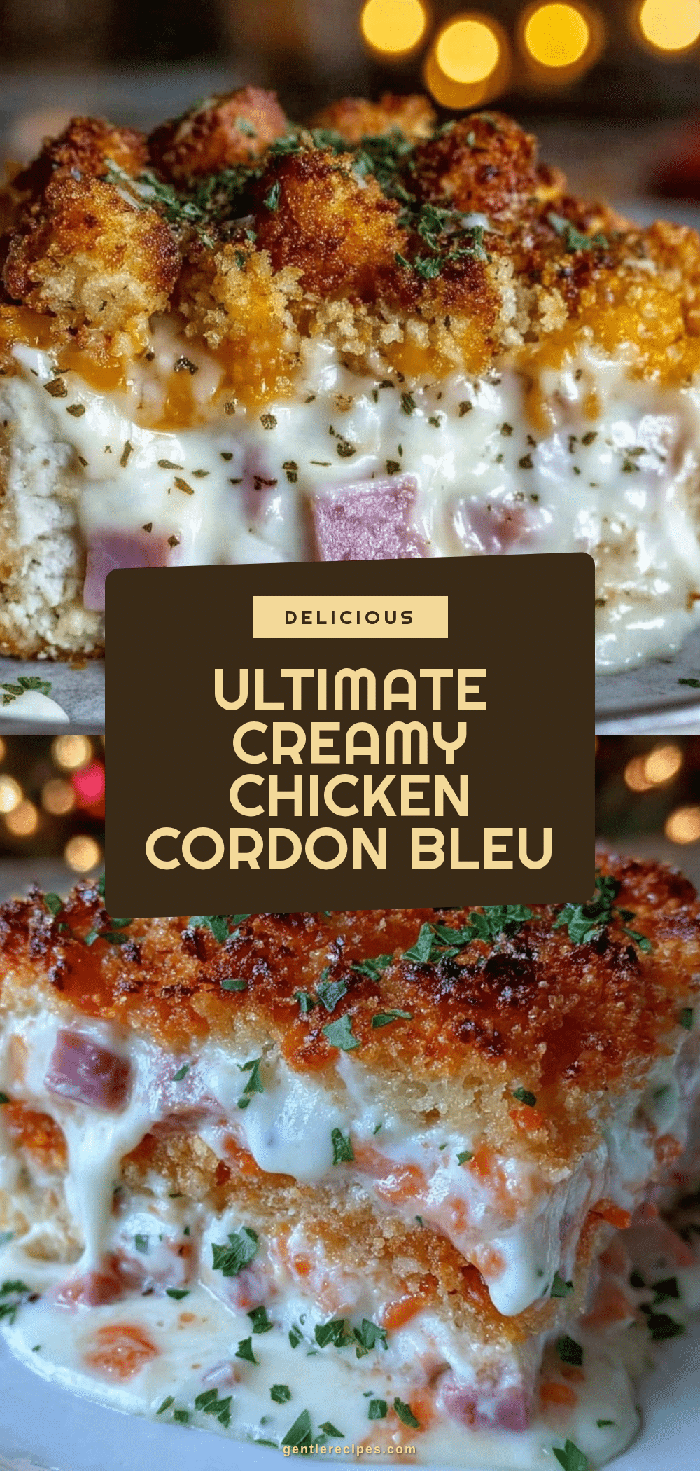 Chicken Cordon Bleu Casserole Recipe Easy Creamy 30-Minute Dinner 5 chicken cordon bleu casserole recipe