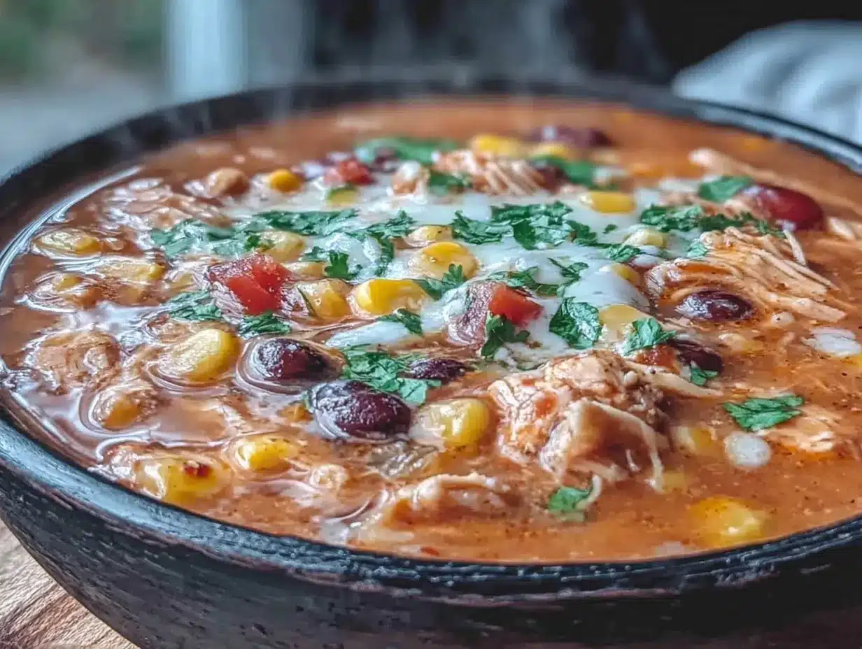 Chicken Taco Soup with Cream Cheese 5 Easy Steps for Cozy Comfort 4 chicken taco soup with cream cheese preparation steps