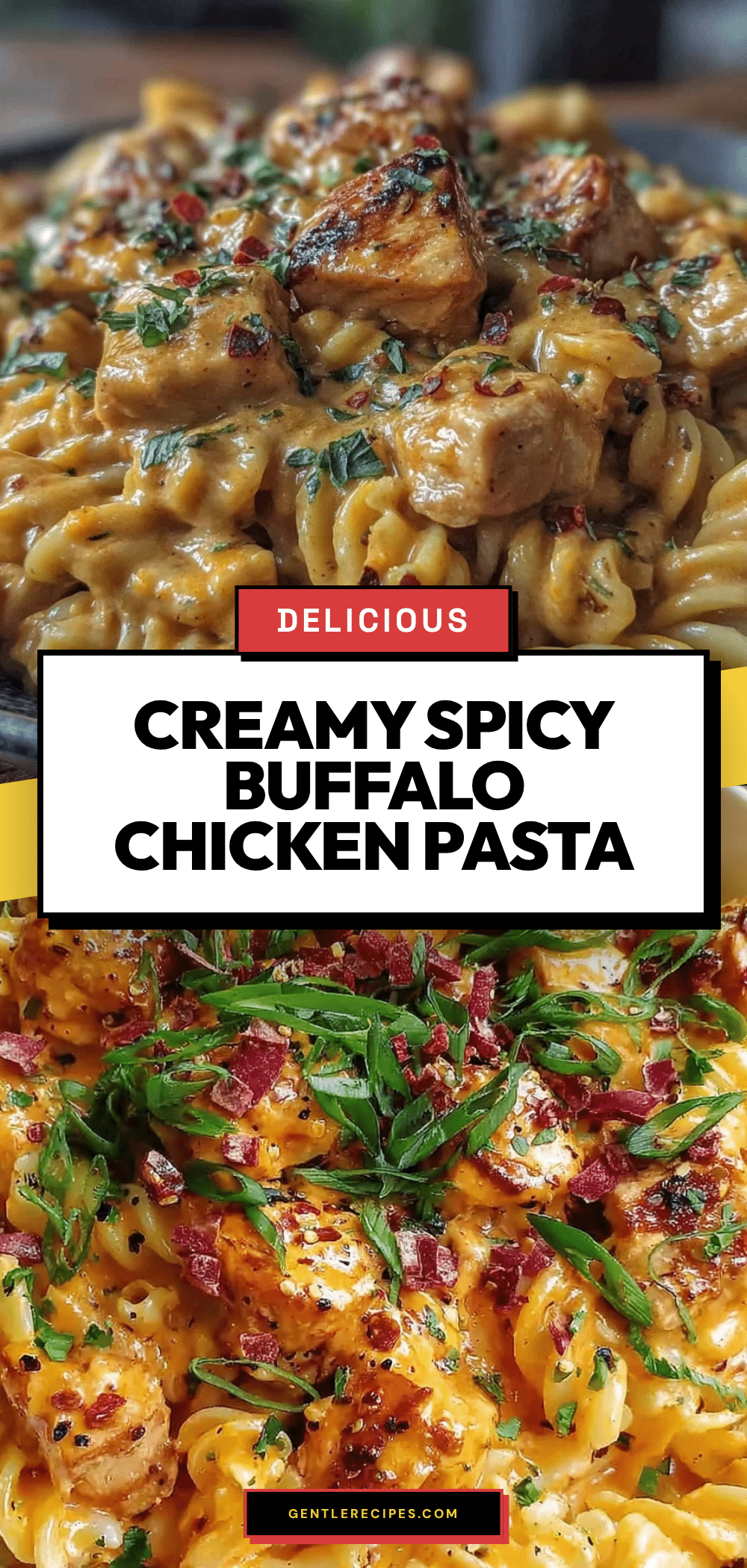 Creamy Spicy Buffalo Chicken Pasta Easy One-Pot Dinner Recipe 5 creamy spicy buffalo chicken pasta recipe