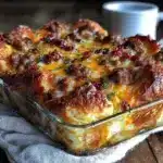 crescent roll breakfast casserole - featured image