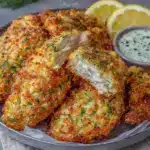 crispy oven baked chicken tenders - featured image
