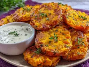 Home 6 crispy smashed sweet potatoes - featured image