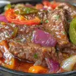 crock pot pepper steak recipe - featured image