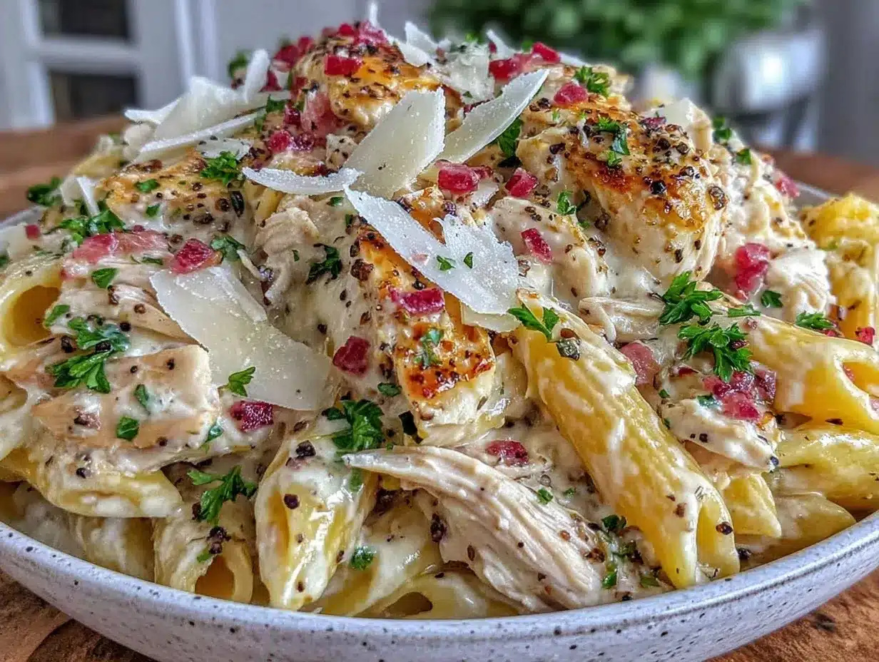 Crockpot Chicken Alfredo Recipe Easy Creamy Slow Cooker Meal 5 Steps 4 crockpot chicken Alfredo recipe preparation steps