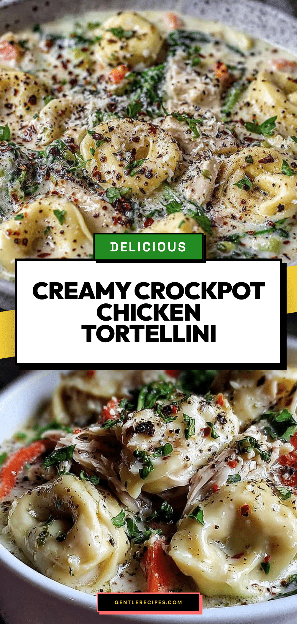 Crockpot Creamy Chicken Tortellini Soup Recipe Ready in 6 Hours Easy and Perfect 5 crockpot creamy chicken tortellini soup recipe