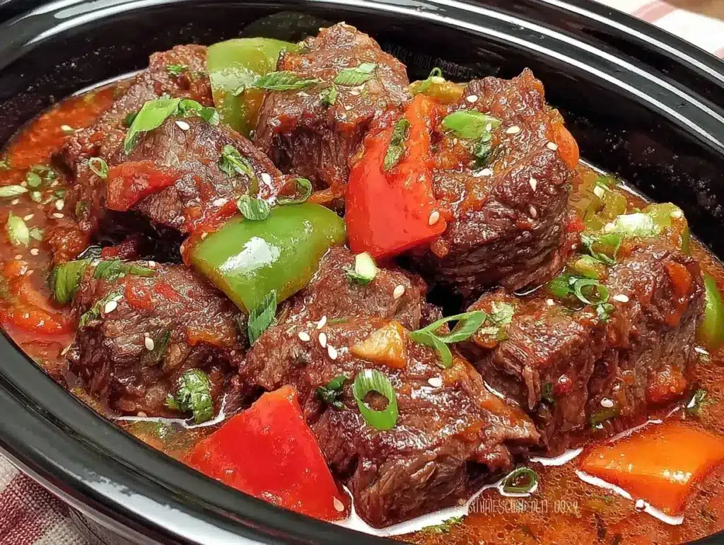 Home 3 crockpot pepper steak - featured image