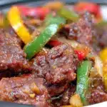 crockpot pepper steak dinner - featured image