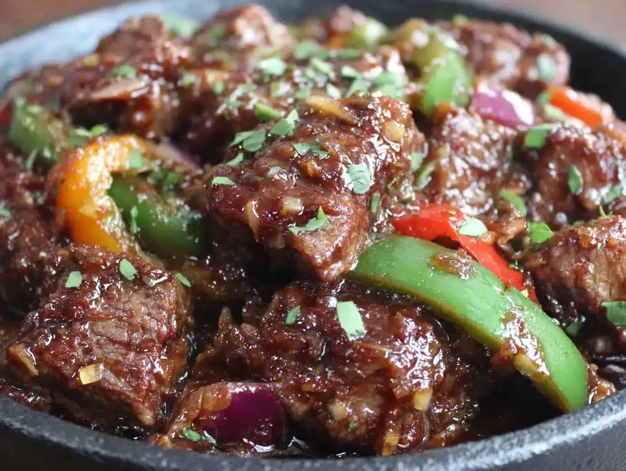 Crockpot Pepper Steak Dinner Recipe Easy and Ready in 6 Hours 4 crockpot pepper steak dinner preparation steps