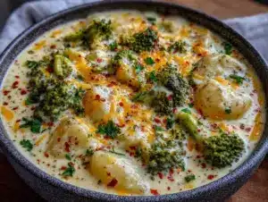 Home 6 crockpot potato broccoli cheddar soup - featured image