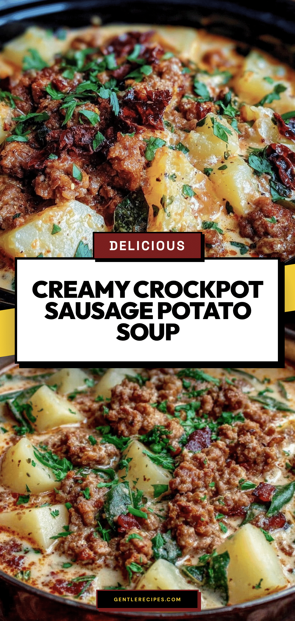 Crockpot Sausage Potato Soup Easy 5-Ingredient Family-Friendly Meal 5 crockpot sausage potato soup recipe