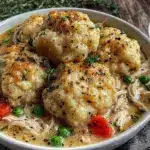 easy crockpot chicken and dumplings - featured image