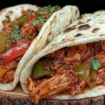 easy crockpot chicken fajitas - featured image