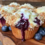 easy lemon blueberry muffins - featured image