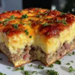 easy sausage and egg casserole - featured image