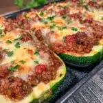 ground beef zucchini boats - featured image
