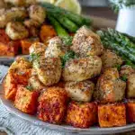healthy chicken and sweet potato recipe - featured image