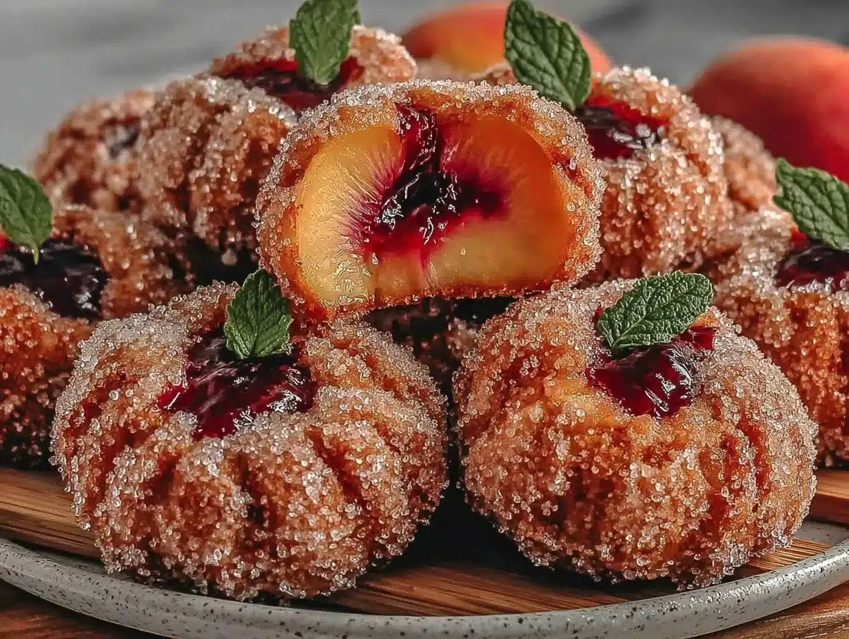 Italian Peach Cookies Recipe Easy Homemade Sparkling Sugar Coating Tutorial 4 Italian peach cookies preparation steps