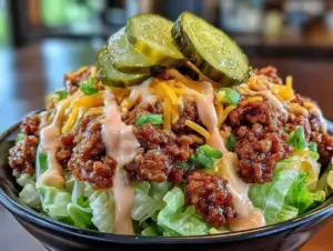 Home 6 Keto Big Mac Salad Bowl - featured image